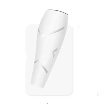 Мода упражнения спортивная поддержка икры компрессия икра защита бандаж эластичный рукав для ног white-M