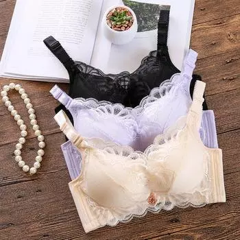 мода / Утолщенный бюстгальтер, нижнее белье с перекрестной кружевной спинкой 70 красный