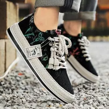 Мода Весна Осень Плоская Повседневная Обувь для Мужчин Взрослых Мужская Обувь Классическая Оригинальная Законная Обувь Предложение Тенденции 2024 Новинка В Кроссовках 39