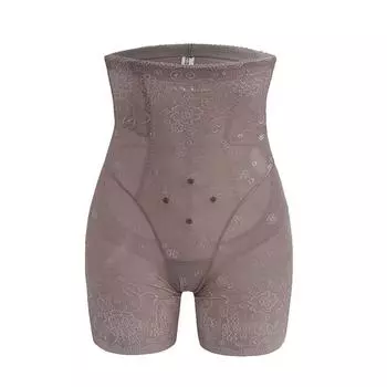 мода Высокая талия плоский живот утягивающие трусики женские утягивающие трусы плюс размер утягивающее нижнее белье боксеры шорты под юбкой M бежевый