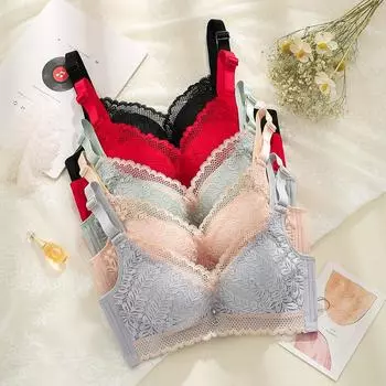 мода Высококачественное новое корректирующее нижнее белье тонкая чашка женский бюстгальтер собранный антипровисающий тонкая чашка 70 красный