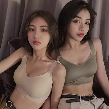 Мода Высококачественный тонкий срез Желе Не оставляющий следов латексное нижнее белье Большая грудь Показать Маленький топ Тип не стальное кольцо бюстгальтер F&M красный