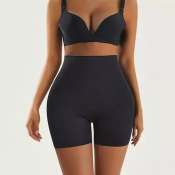 мода Waist Trainer Женщины Бесшовный Butt Lifter Shaper Высокая талия Body Shaping Нижнее белье Поддельные ягодицы Push Up Трусики Корректирующее белье S чёрный