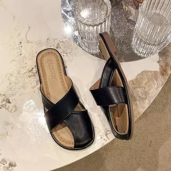 мода весна лето мягкая уличная ретро обувь женская дизайн студенческая девушка мода туфли-лодочки женские сандалии средний каблук женская домашняя обувь для вечеринок 35 бежевый