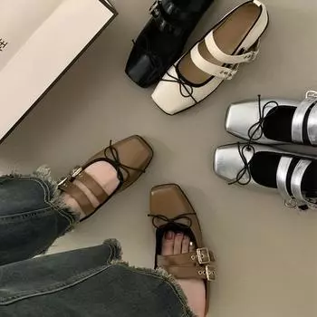 мода весна осень женские балетки мода бабочка-узел женские уличные платья балетки женские балетки 35 бежевый