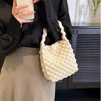 МОДА, вязаные сумки с ананасом ярких цветов, маленькая квадратная сумка, корейская студенческая сумка для покупок, трендовая женская большая сумка, простая женская сумка на плечо