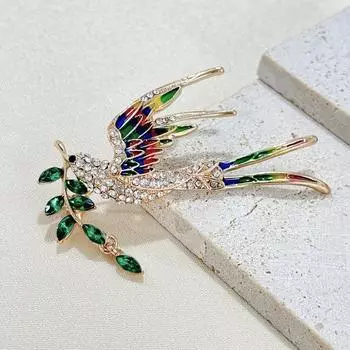 Мода Ян возвращается ласточка брошь ивовая ветвь одежда булавка костюм платье чонсам аксессуары