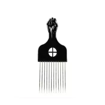 Мода Женщины и Мужчины Вьющиеся Волосы Афро Пик Расческа Инструмент для Укладки Волос Афро Волосы Металлические Зубья 3