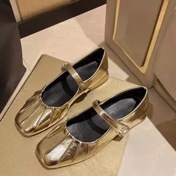 мода Женская обувь 2024 Летняя мода Однотонные квадратные женские туфли на высоком каблуке с неглубокой горловиной и пряжкой на квадратном каблуке Туфли на высоком каблуке 35 чёрный