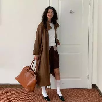 МОДА Женская осень 2024 года, новая ветровка, женская длинная ветровка из искусственной кожи, куртка из искусственной кожи, одежда One Size кофейный