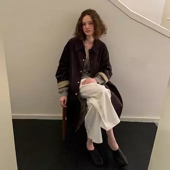 МОДА Женская ветровка осень 2024 года, новая женская ветровка корейской версии, вельветовая длинная ветровка, женская одежда One Size хаки