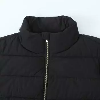 МОДА Женская зимняя новая повседневная куртка с воротником-стойкой из хлопка 2024 года XS чёрный