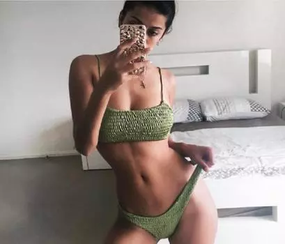 МОДА Женские купальники Женские бюстгальтеры Push-up Padded Bra Bandage Bikini Set Сексуальный купальник E Купальники для купания S белый