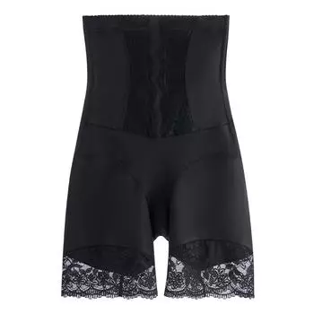 мода Женские утягивающие брюки Большие размеры Трусы для похудения Нижнее белье Боксеры Под юбкой Высокая талия Утягивающий живот L чёрный