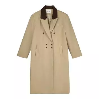 МОДА Женский повседневный пиджак Женский длинный контрастный тренчкот Одежда One size светло-серый