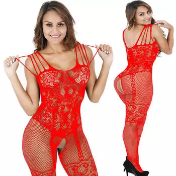 мода Женское кружевное платье Боди Нижнее белье Ночное белье Babydoll Пижамы FREE SIZE