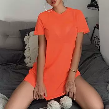 МОДА Женское сетчатое бикини, сексуальное боди в сетку, летнее пляжное платье, купальник, костюм S розовый