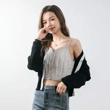 МОДА зима 90 пух новый национальный стандарт теплый пуховый жилет женский новый пуховик женский жилет на бретелях Одежда S чёрный