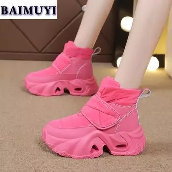 мода Зимние новые женские зимние ботильоны на платформе и плоской подошве 2025 года трендовые брендовые роскошные туфли кожаные ботинки челси гладиаторские ботинки женские 35 чёрный