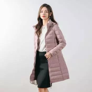 МОДА Зимняя новая женская флисовая куртка с капюшоном из 90% флиса, бесшовная, с отжатым пухом, средняя и длинная, большого размера, куртка, одежда S жёлтый