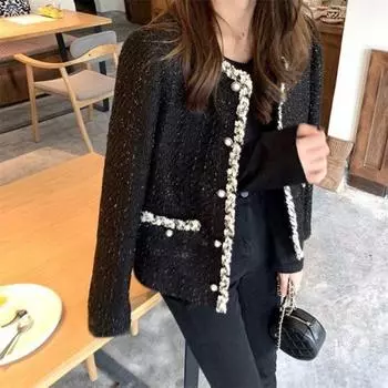 МОДА Знаменитость Xiaoxiangfeng куртка женская весна новая корейская версия свободный маленький короткий топ зимняя одежда S