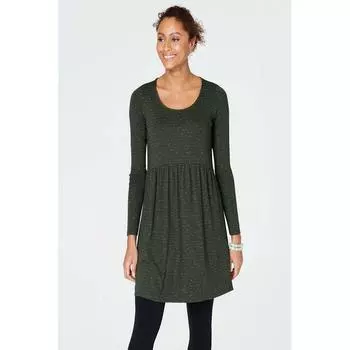 Modal Cotton Fashion Chubby Girl Slimming Knitted Long Sleeves Dark Green L