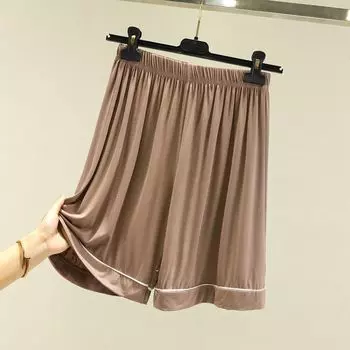 Modal High Waist Women s Summer Casual Home Shorts Khaki M (recommended 40.00 kg-50.00 kg