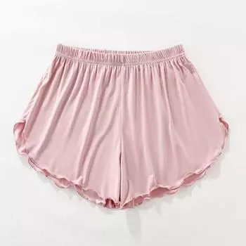 Modal Home Thin High Waist Casual Bottoming Pajama Pants Pink M (recommended 40.00 kg-50.00 kg