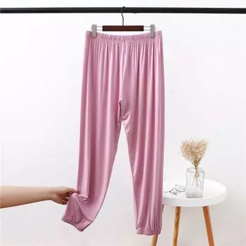 Modal Loose-Fitting plus Size Large Size 100.00kg Casual Pants Lotus root starch 3XL 60.00 kg-70.00 kg