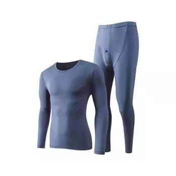 Modal Men s Thermal Underwear Set: Light & Warm Base Layer for Autumn/Winter. голубой воды