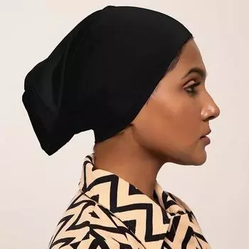 Модальная хлопковая мусульманская женская внутренняя шапка под хиджаб королевский синий