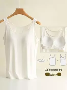 Модальная подкладка большого размера для женщин, облегающий крой, однотонный, универсальный цельный, круглый вырез XL 115-135 jin