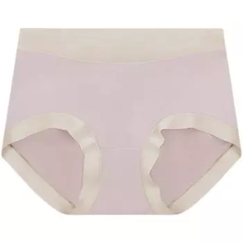 Модальные трусики, бесшовные женские трусики со средней талией, удобное нижнее белье больших размеров без подкладки на бедрах M чёрный