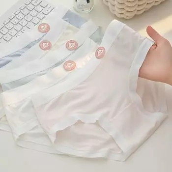 Модальные трусики, нижнее белье для девочек, студенческие трусы для женщин L белый