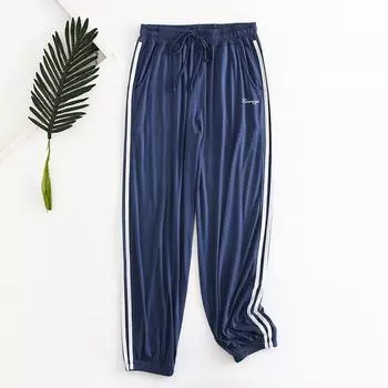 Модальный Дом Повседневные Тонкие Йога Спортивные Штаны Denim Blue L (Recommendation 50.00 kg-60.00 kg