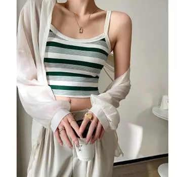 Модальный полосатый топ-комбинезон для женщин, весна-лето, сексуальный, облегающий, горячая девушка, красивый топ сзади с подушечками для груди One size