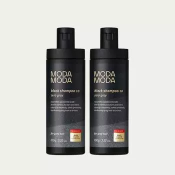 Modamoda 3rd Generation Zero Gray Black Shampoo 10 / Color Hair Loss Gray Care Shampoo Официальный дистрибьютор, 2 шт, 100 г