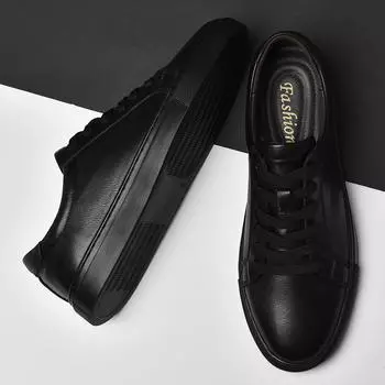 МодаНатуральная кожа обувь для гольфа мужчины большой размер 36-49 дышащая обувь легкие кроссовки прогулочная обувь высокое качество мягкая мода 36 чёрный