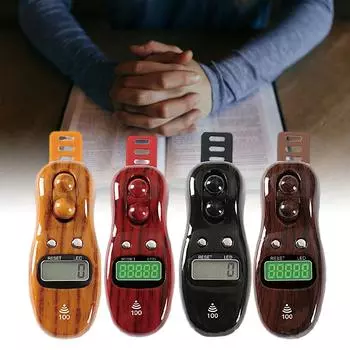 Модель 3003s Электрические кольца Четки Цифровой счетчик пальцев со звуковым сигналом Светодиодный цифровой гаджет для снятия стресса Тасбих кофейный