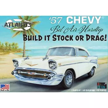 Модель Atlantis 1957 Chevy Bel Air Hardtop Пластиковая модель ATLAMCH1371 Цвет литья 1/25