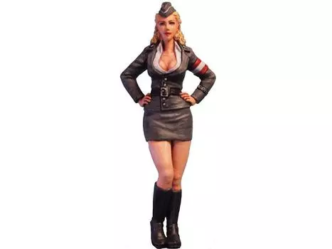 Модель Авроры Фигурка Девушка Гараж Набор AM04 1/24 Military ver.2