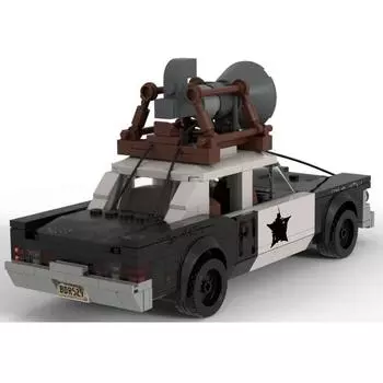Модель автомобиля Blues Brothers MOC 37693, Совместима с мелкими блоками Lego