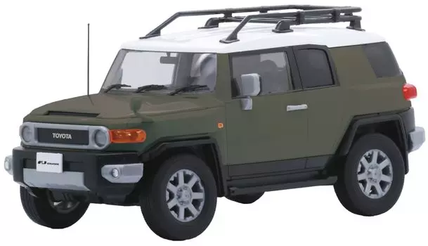 Модель автомобиля Fujimi NEXT Series Toyota FJ Cruiser темно-зеленый автомобиль 1/24 № 9 EX-6 (Двухцветный тип) NX-9 EX-6
