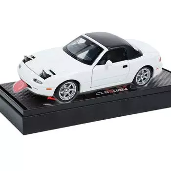 Модель автомобиля Mazda MX-5 Alloy 1/32 — многоцелевой подарочный предмет, декоративный аксессуар для дома и забавная детская игрушка белый