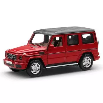 Модель автомобиля Mercedes-Benz G350D Красный автомобиль Моделирование акустооптического сплава Детский красный игрушечный автомобиль красный