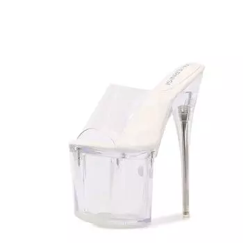 Модель автомобиля ночной клуб принцесса экстра высокие каблуки стилет сексуальные водонепроницаемые стол ненависть небо высокие прозрачные супер высокие сандалии Melnys 34