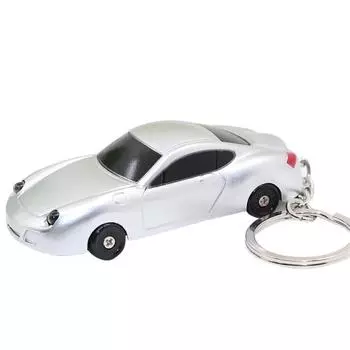 Модель автомобиля, подвеска, светодиодный свет, звук, рог, брелок, брелок, кольцо, сумка, декор для телефона красный