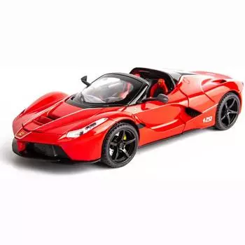 Модель автомобиля RAFA в масштабе 1/22, автомобиль с откидным механизмом, звуком и светом для детей, мальчиков и девочек, литые автомобили, модель автомобиля 20.8x9.5x4.8cm красный