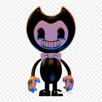 Модель Бенди Бенди Бенди и чернильная машина Рисунок Утюгом на теплопередаче Печать Виниловые нашивки Наклейка для одежды DIY Аппликации Моющиеся нашивки