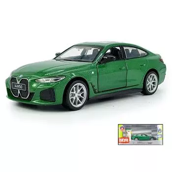 Модель BMW I4 M50 EV в масштабе 1/34, игрушечные машинки, литой автомобиль, игрушки для детей и мальчиков 1/34-Size:13.5*4*6.2cm жёлтый